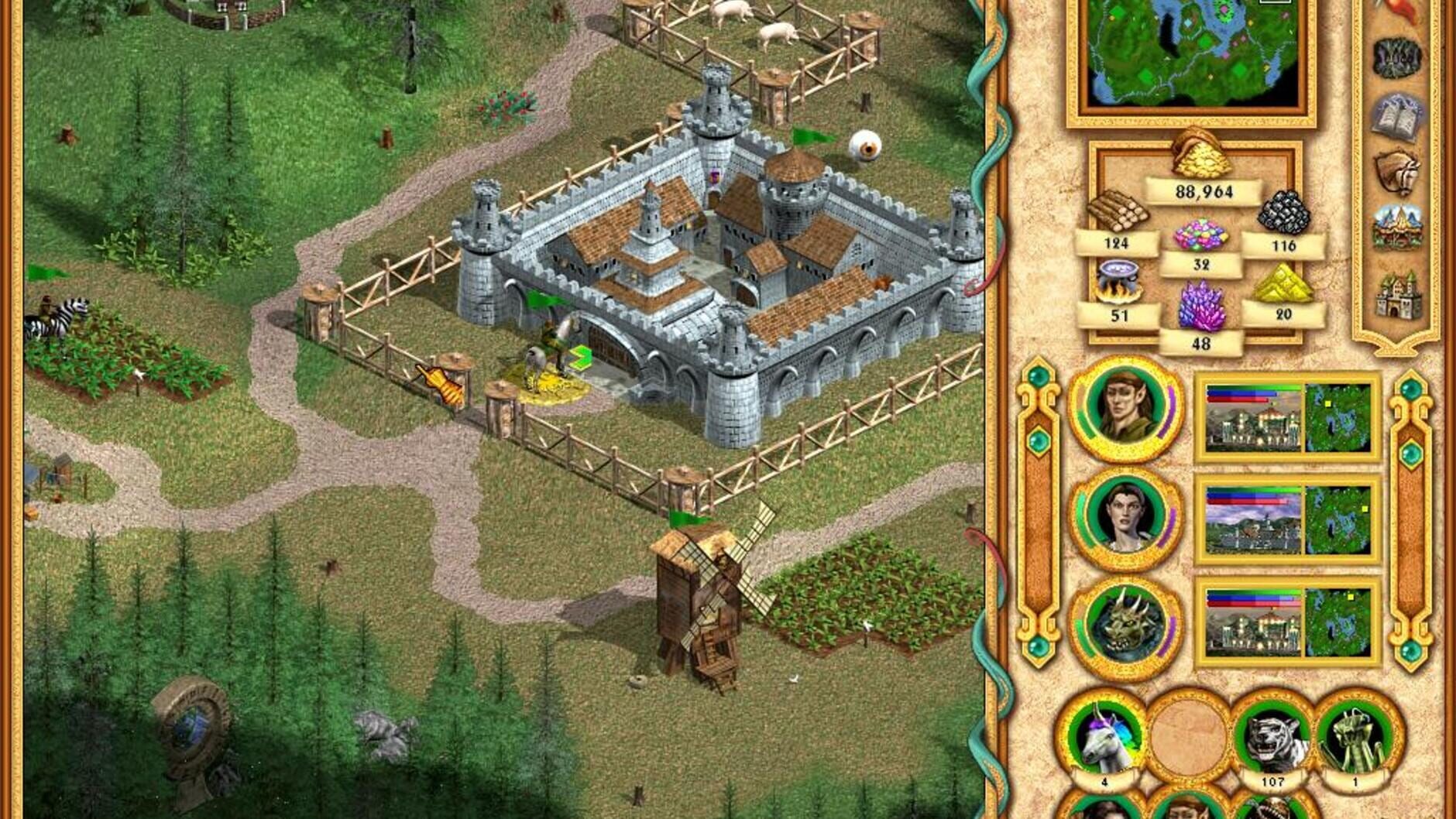 Screenshot for Heroes of Might and Magic IV