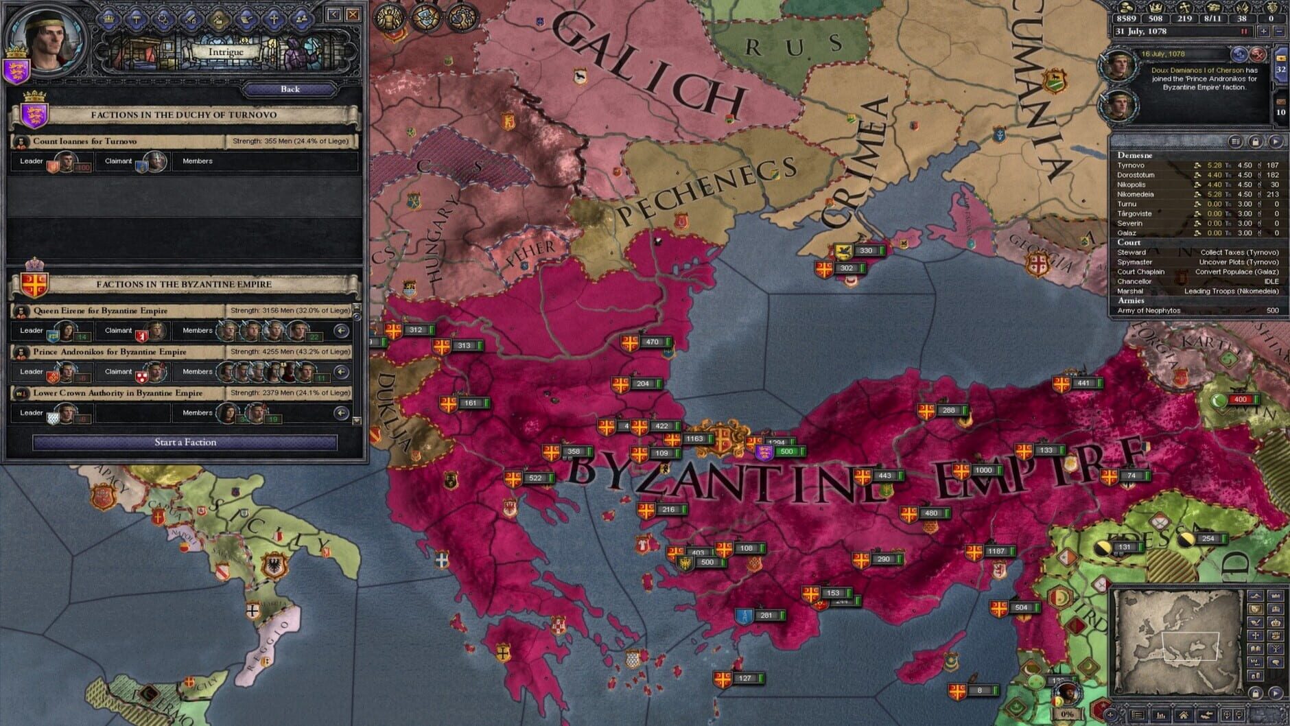 Screenshot for Crusader Kings II: Legacy of Rome