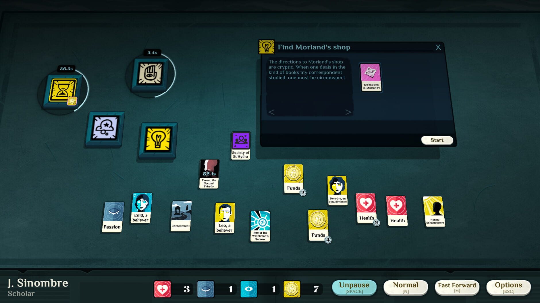 Screenshot for Cultist Simulator