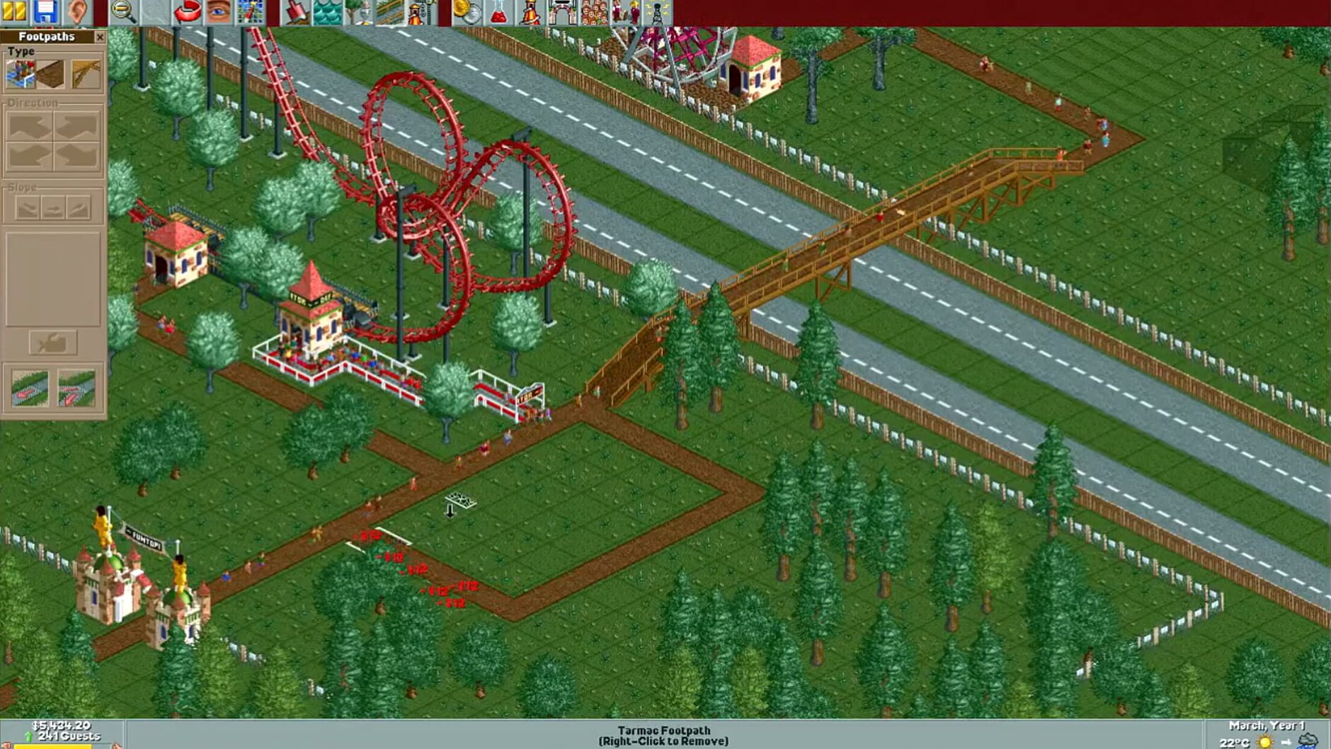 Screenshot for RollerCoaster Tycoon