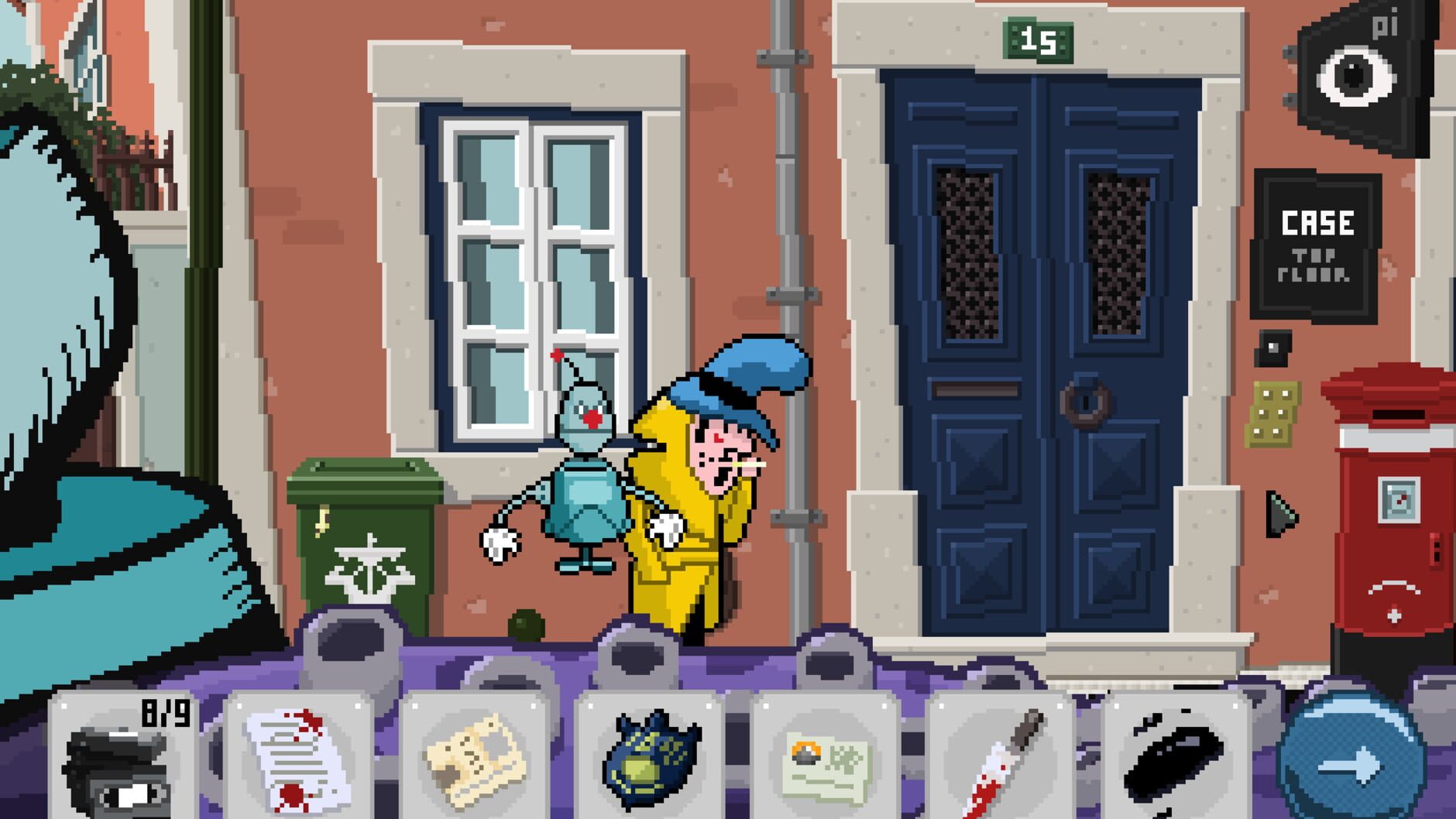 Screenshot for Detective Case and Clown Bot in: Murder in the Hotel Lisbon