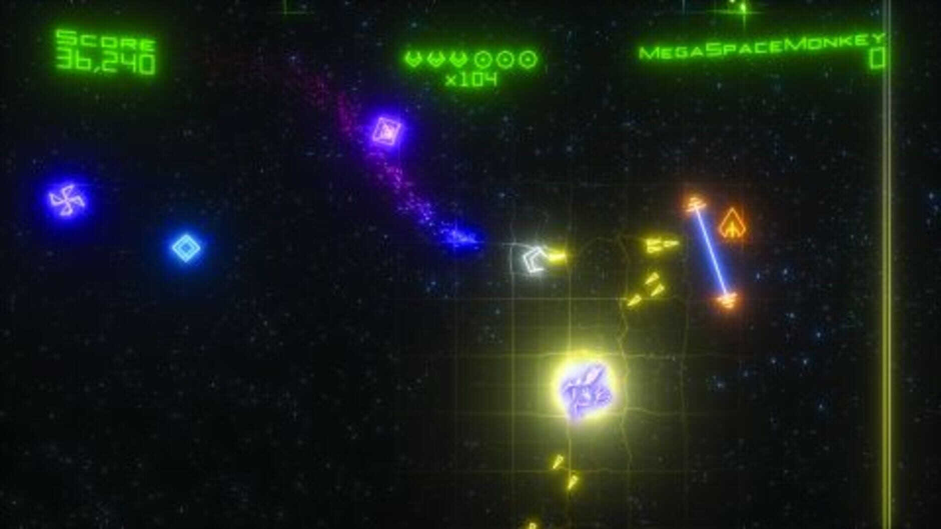 Screenshot for Geometry Wars: Retro Evolved 2