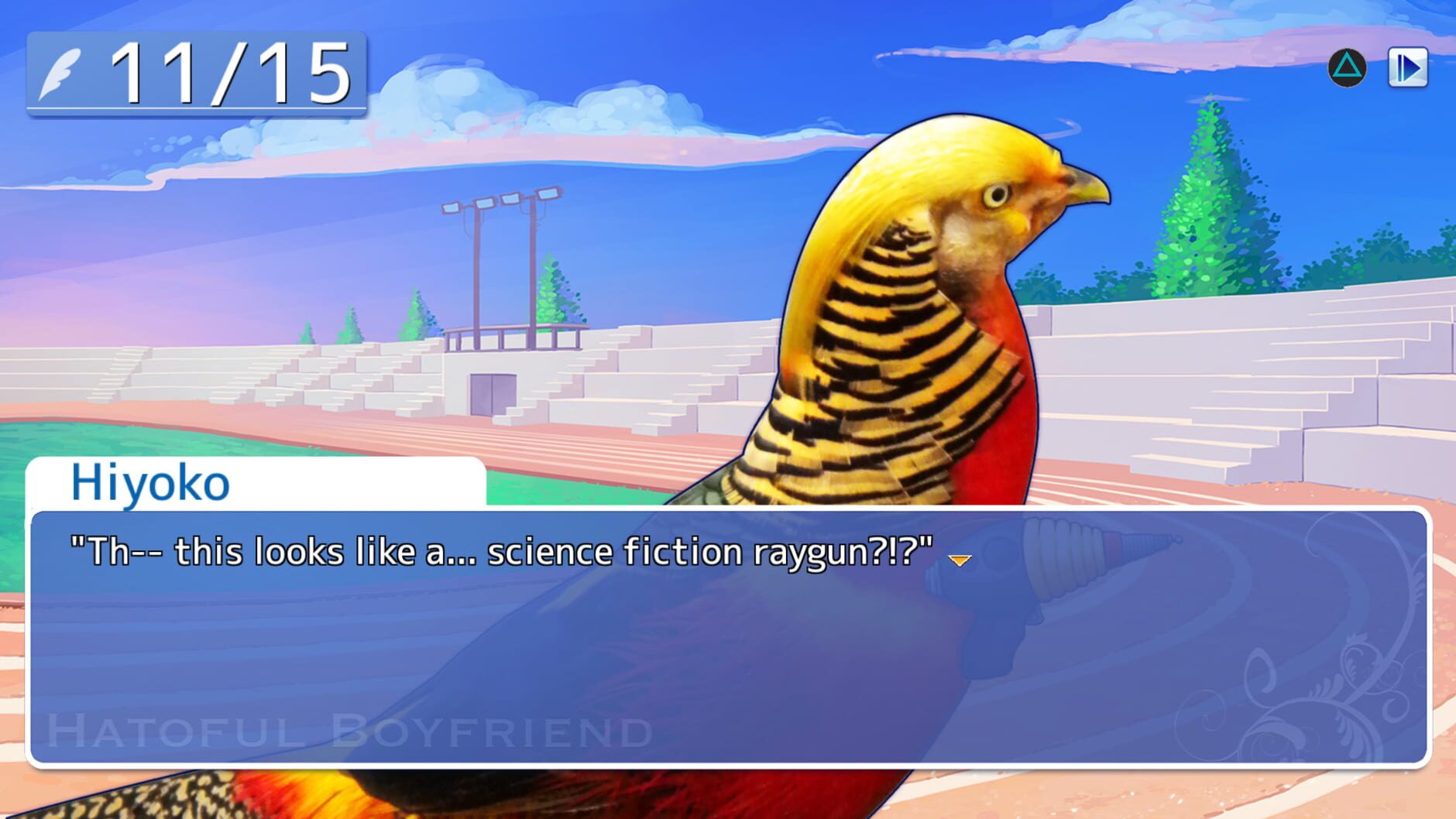 Screenshot for Hatoful Boyfriend