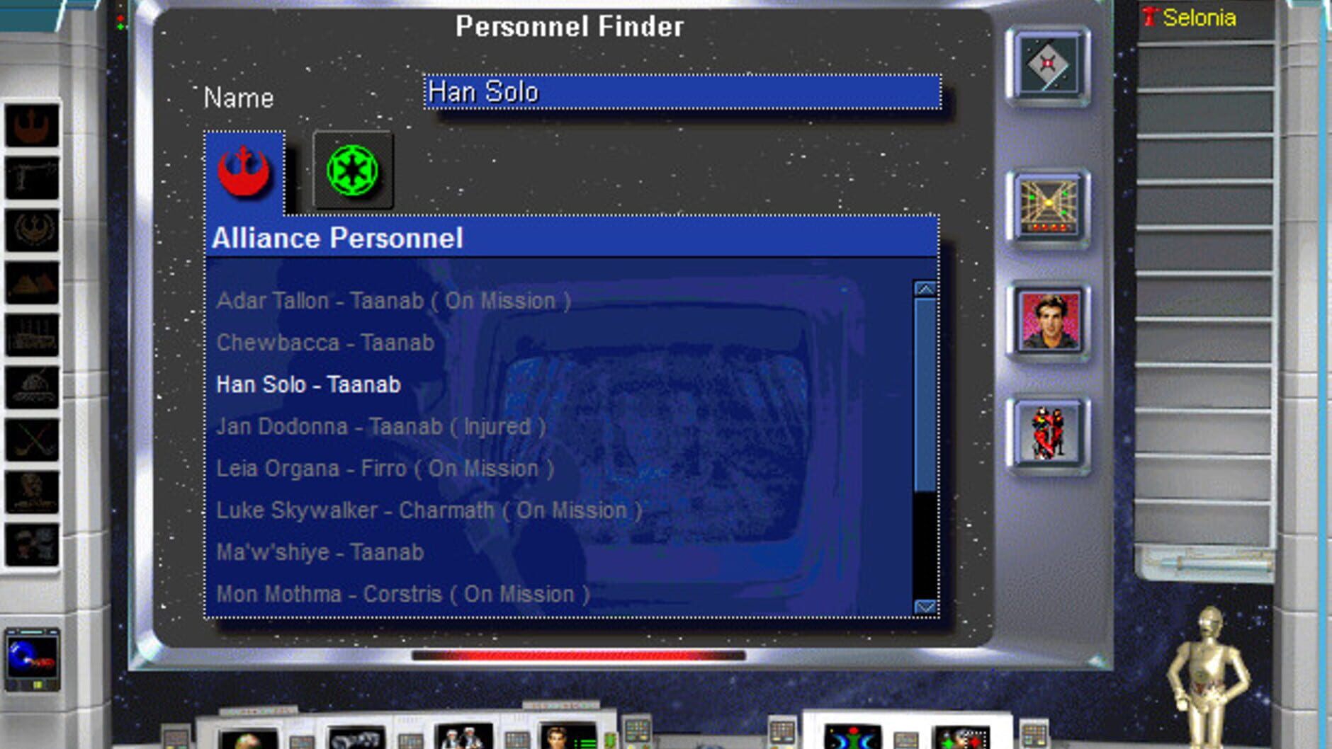 Screenshot for Star Wars: Rebellion