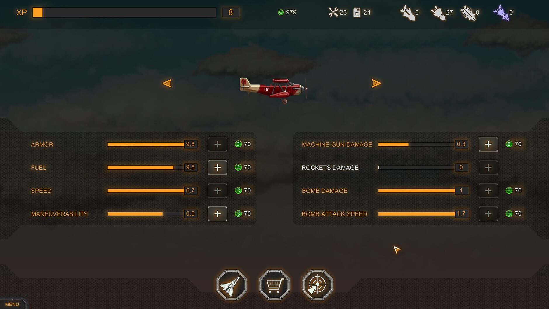 Screenshot for Aircraft Evolution