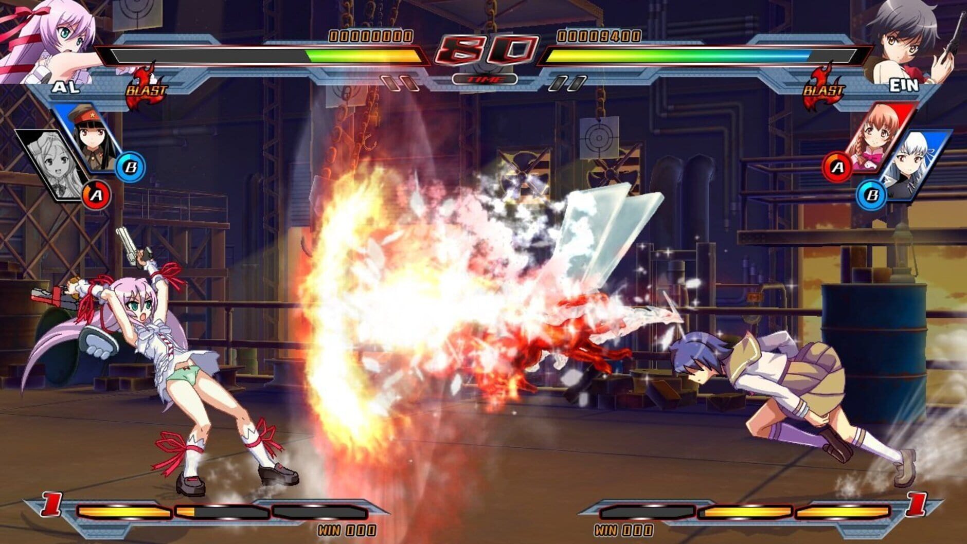 Screenshot for Nitroplus Blasterz: Heroines Infinite Duel