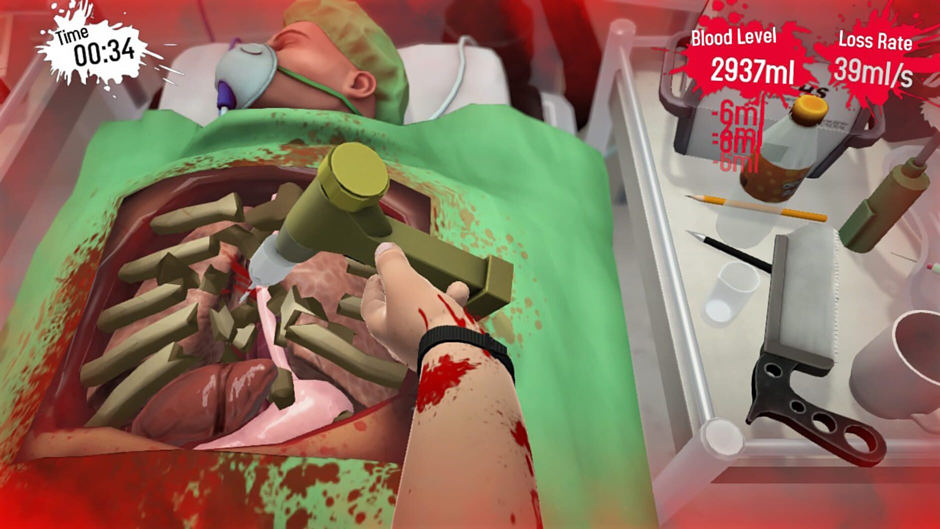 Screenshot for Surgeon Simulator CPR