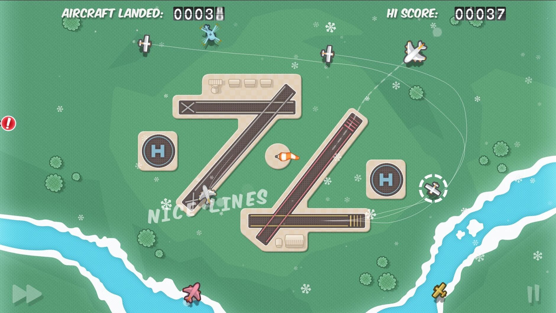 Screenshot for Flight Control HD