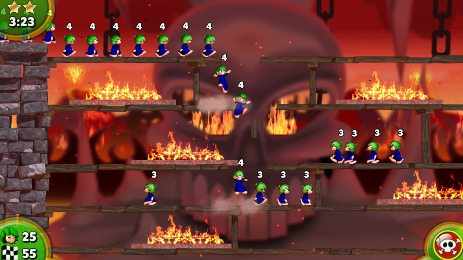 Screenshot for Lemmings Touch