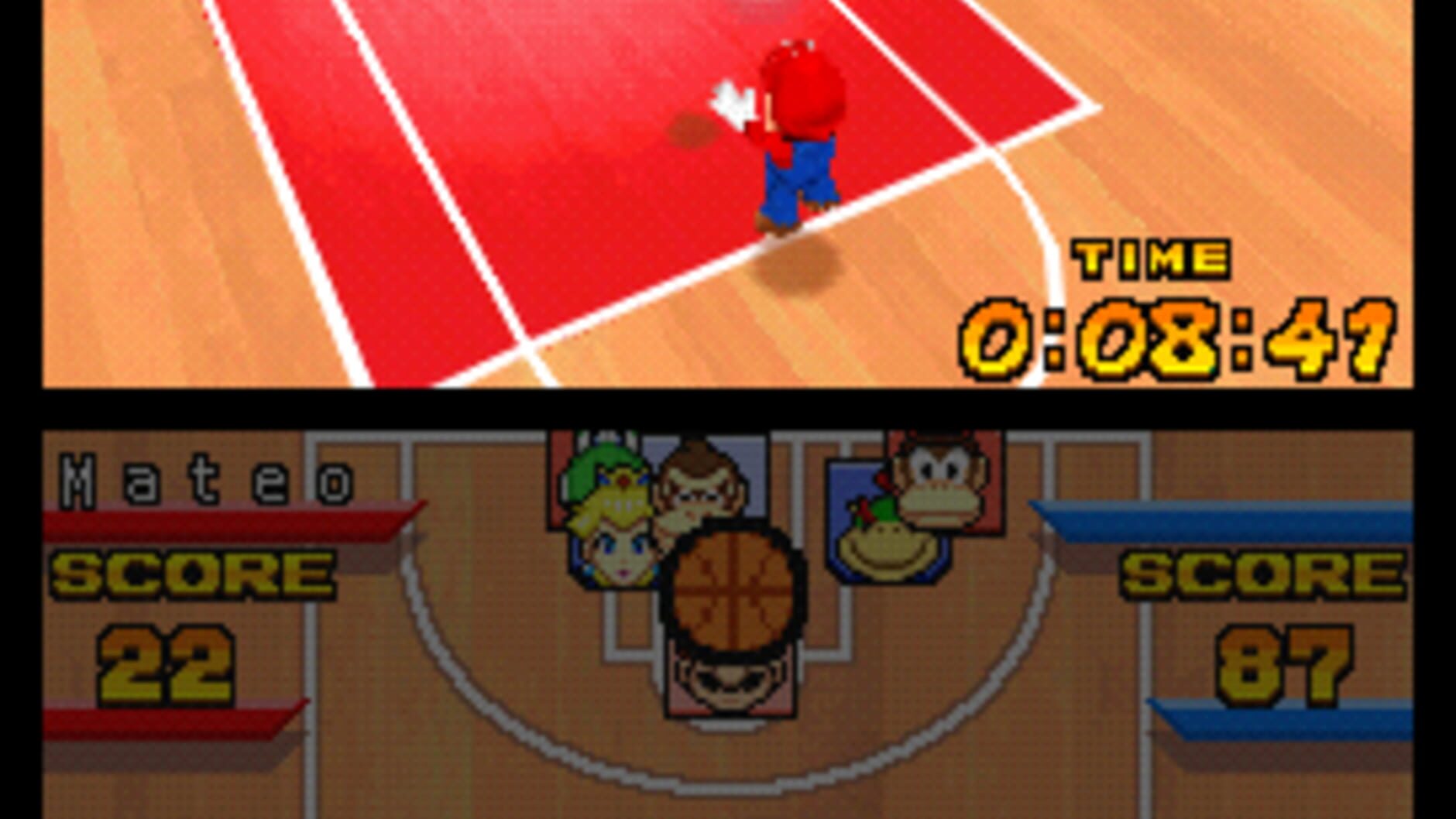 Screenshot for Mario Hoops 3-on-3