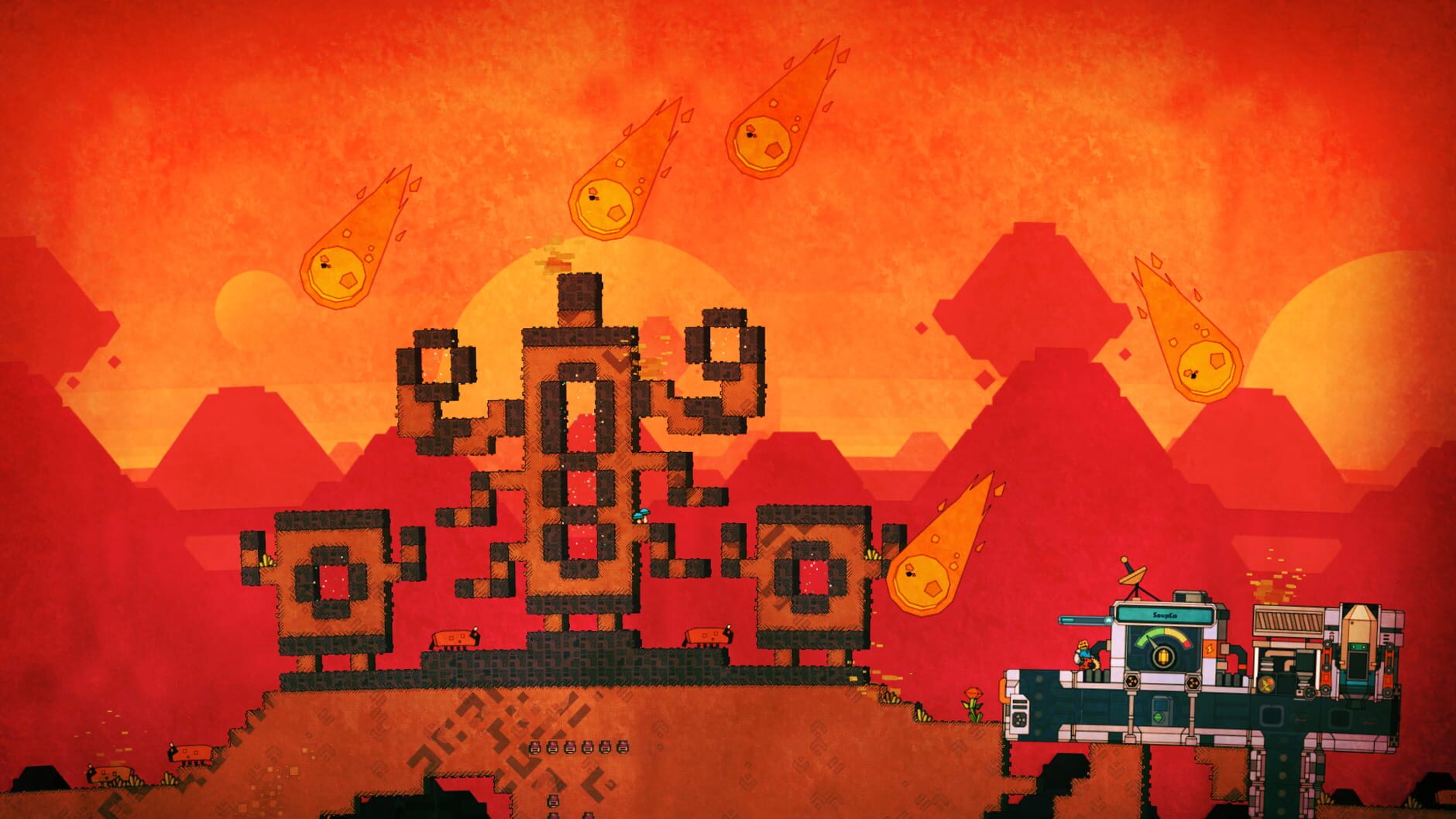 Screenshot for PixelJunk Nom Nom Galaxy