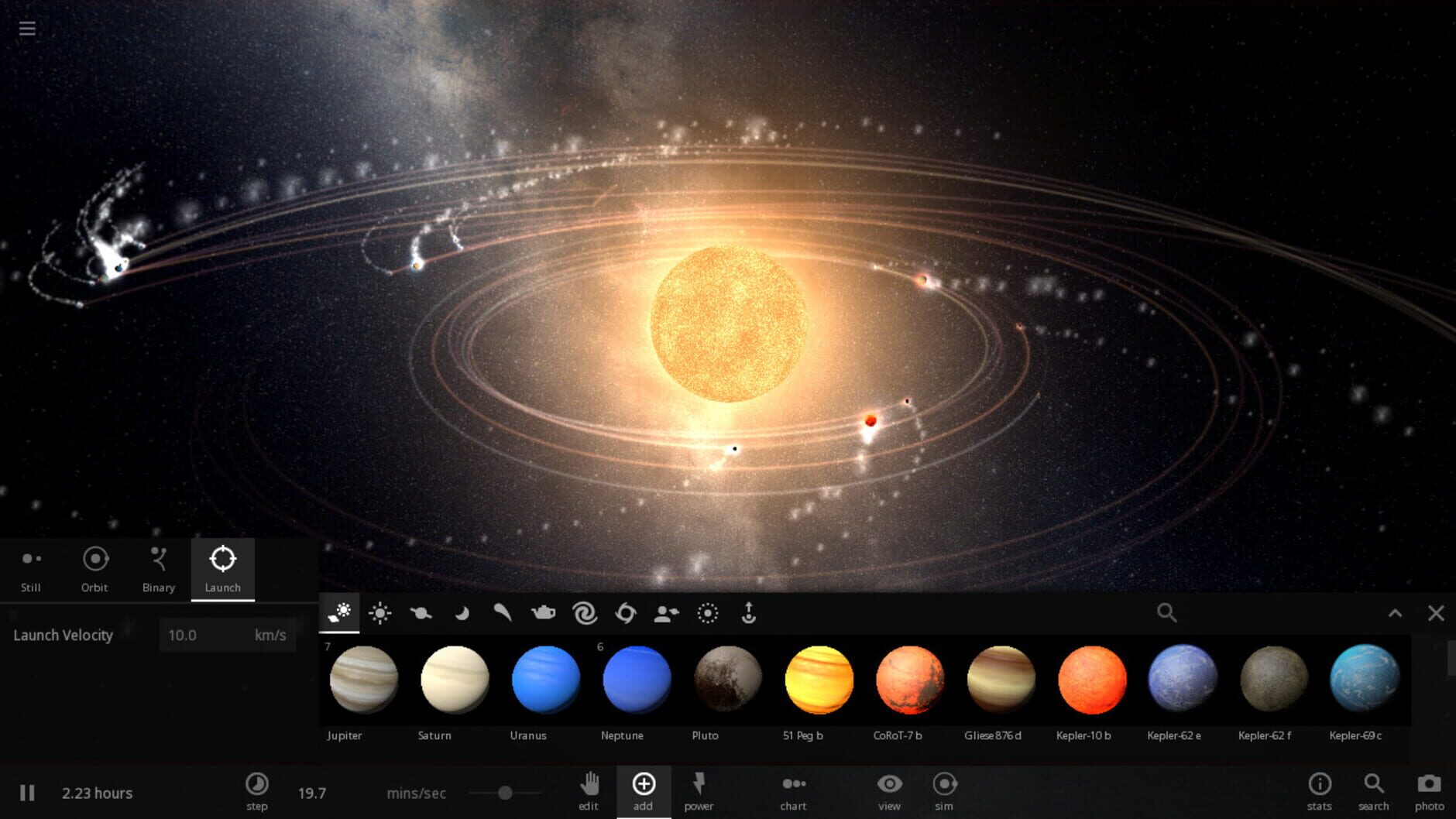 Screenshot for Universe Sandbox