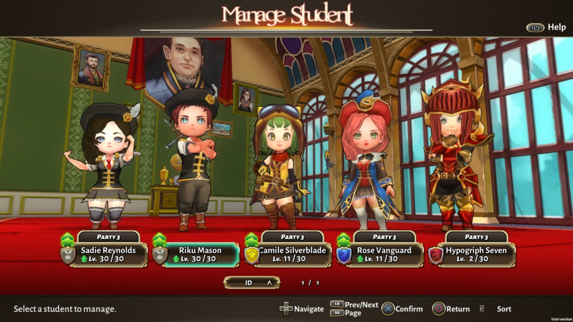 Screenshot for Valthirian Arc: Hero School Story
