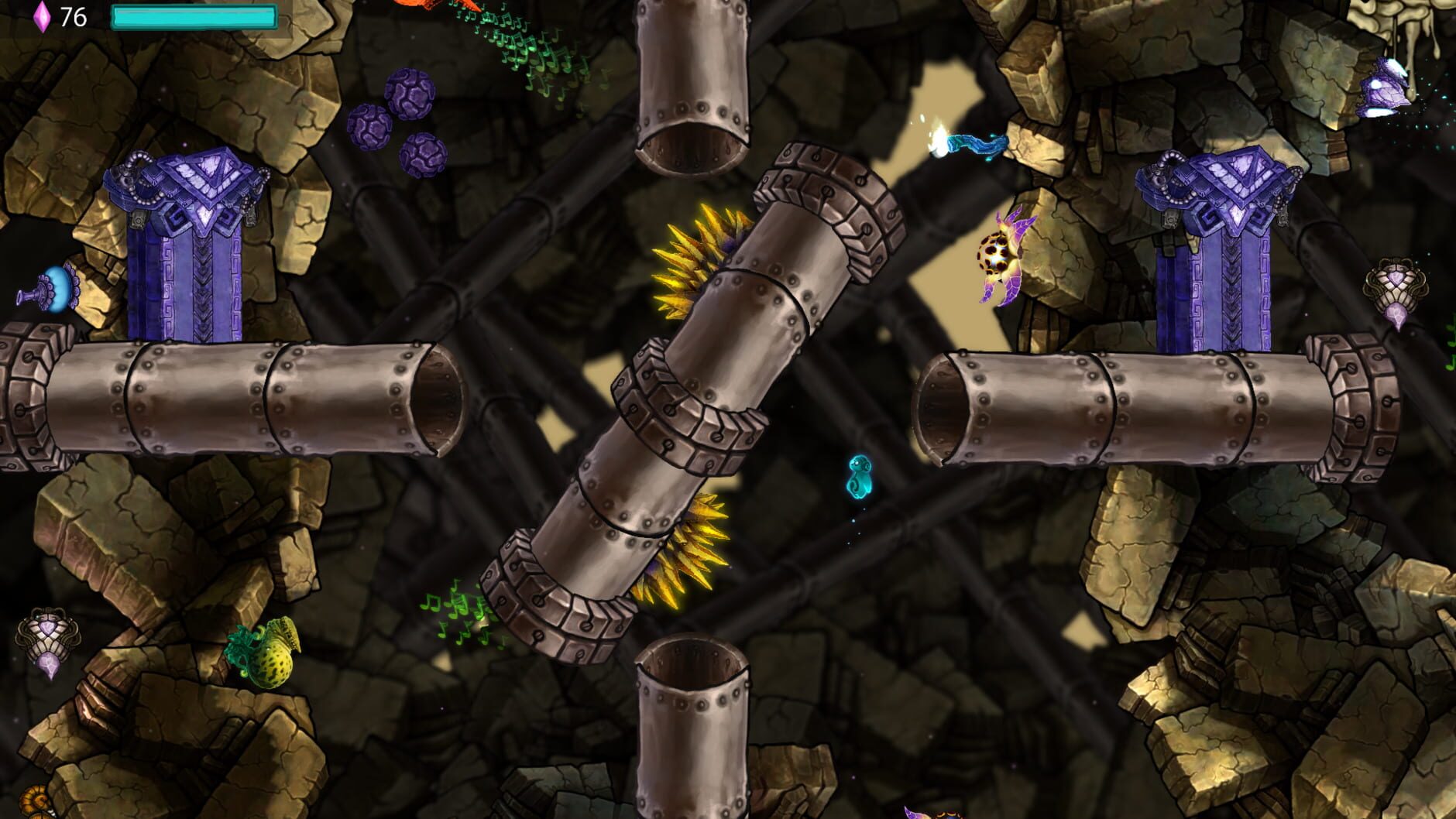 Screenshot for Beatbuddy: Tale of the Guardians