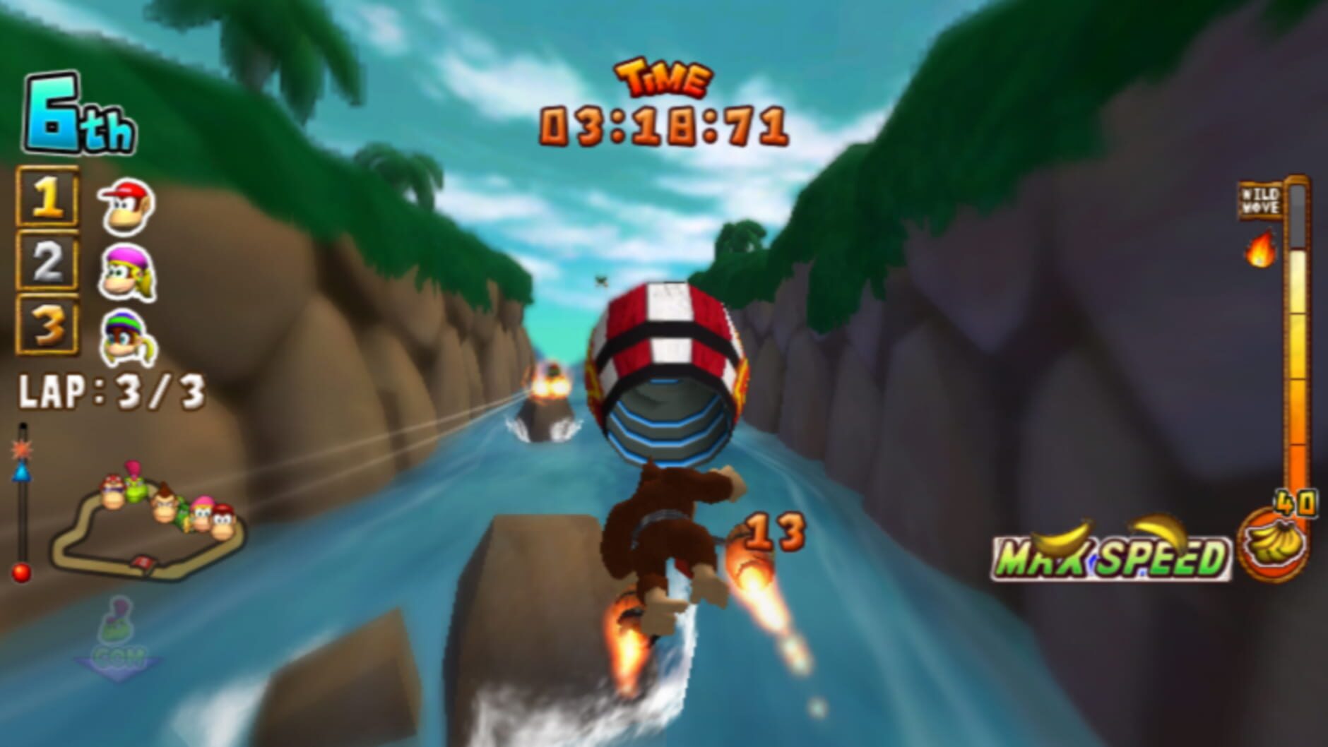 Screenshot for Donkey Kong Barrel Blast