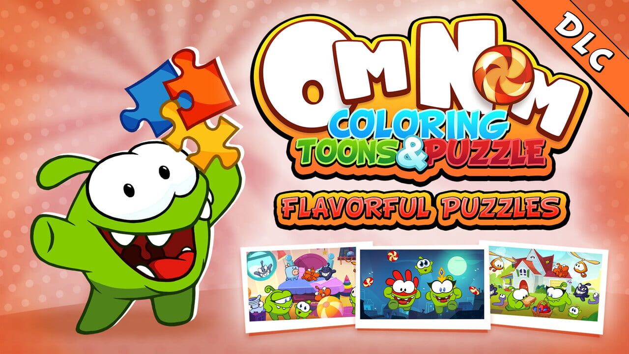 Om Nom: Coloring, Toons & Puzzle - Flavorful Puzzles Image