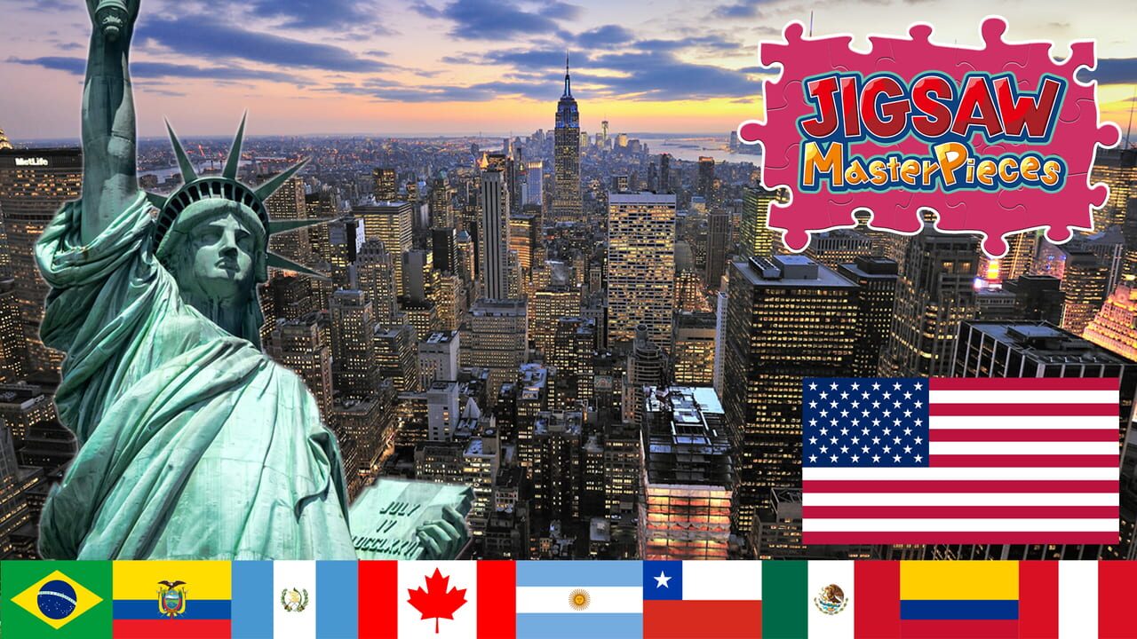 Jigsaw Masterpieces: Landscapes with Flags of the World - Americas vol.1 Image