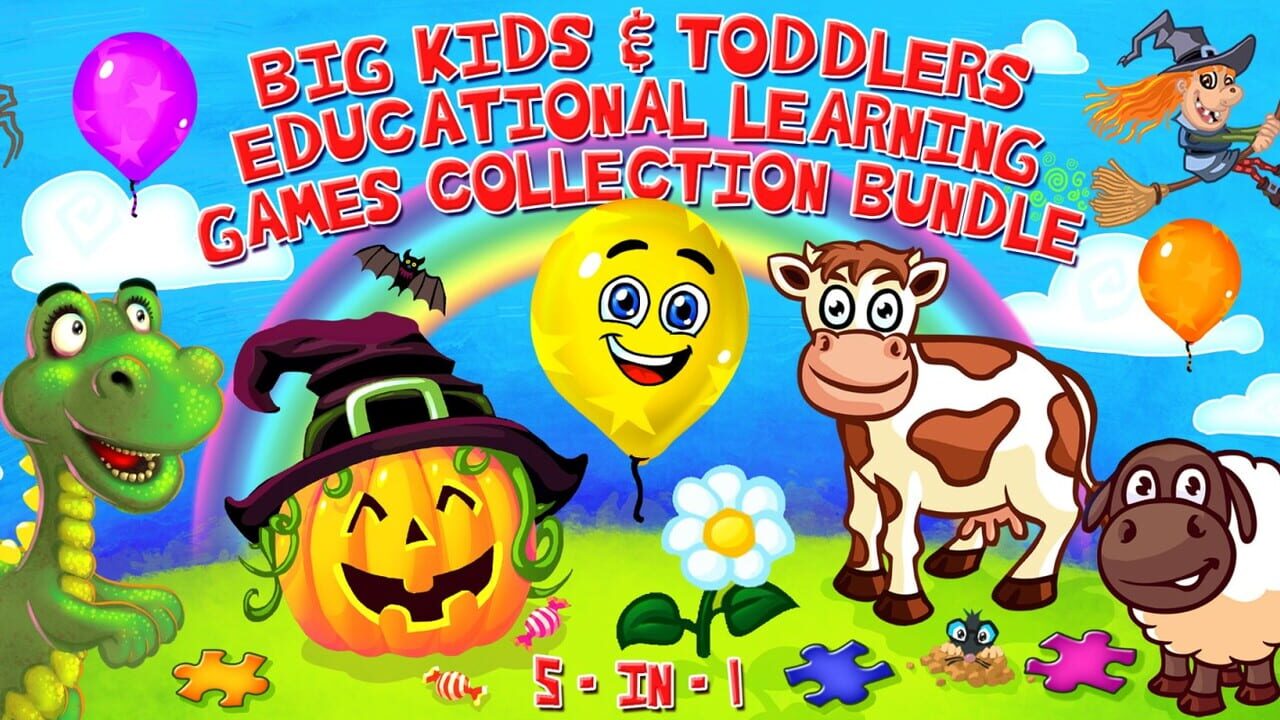 Big Kids & Toddlers Educational Learning Games Collection Bundle 5-in-1 Image