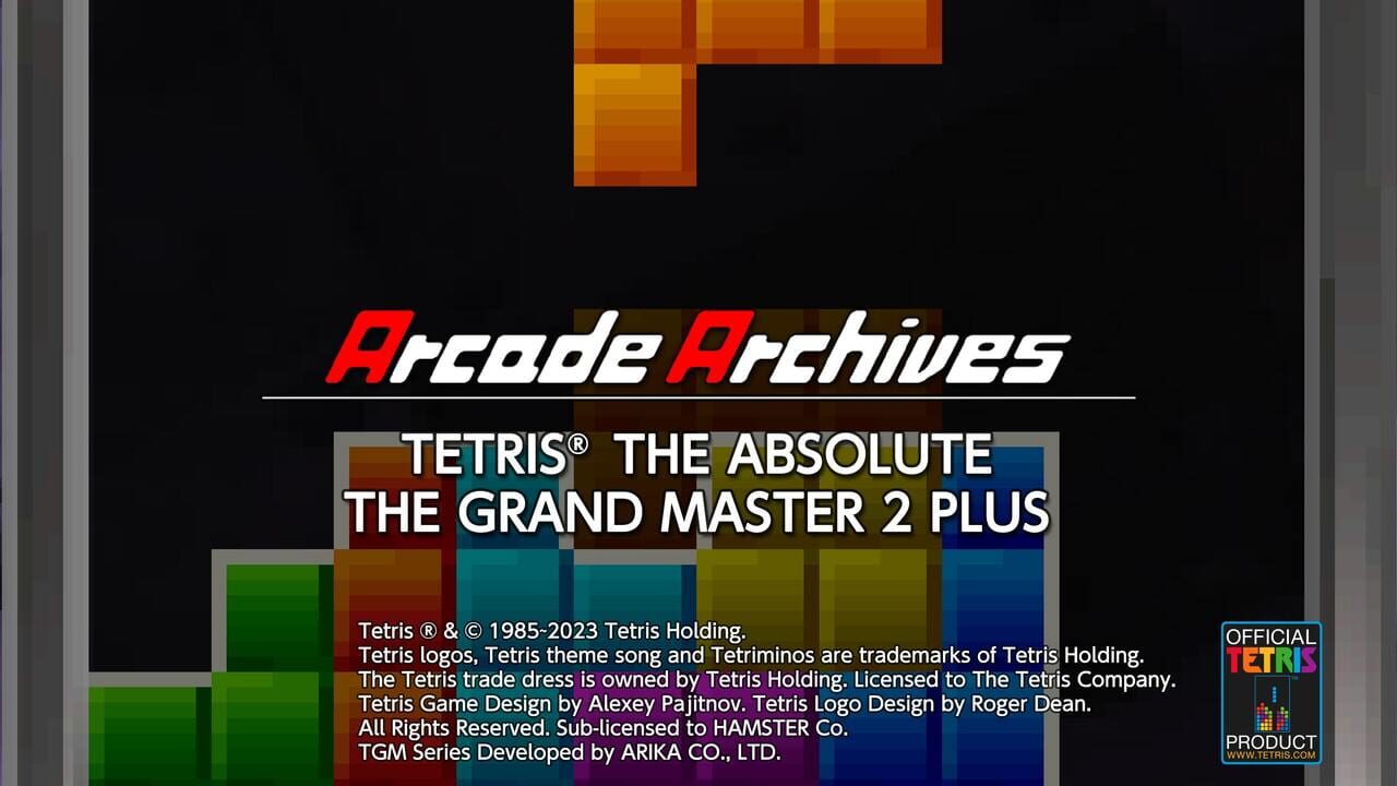Arcade Archives: Tetris - The Absolute: The Grand Master 2 Plus Image