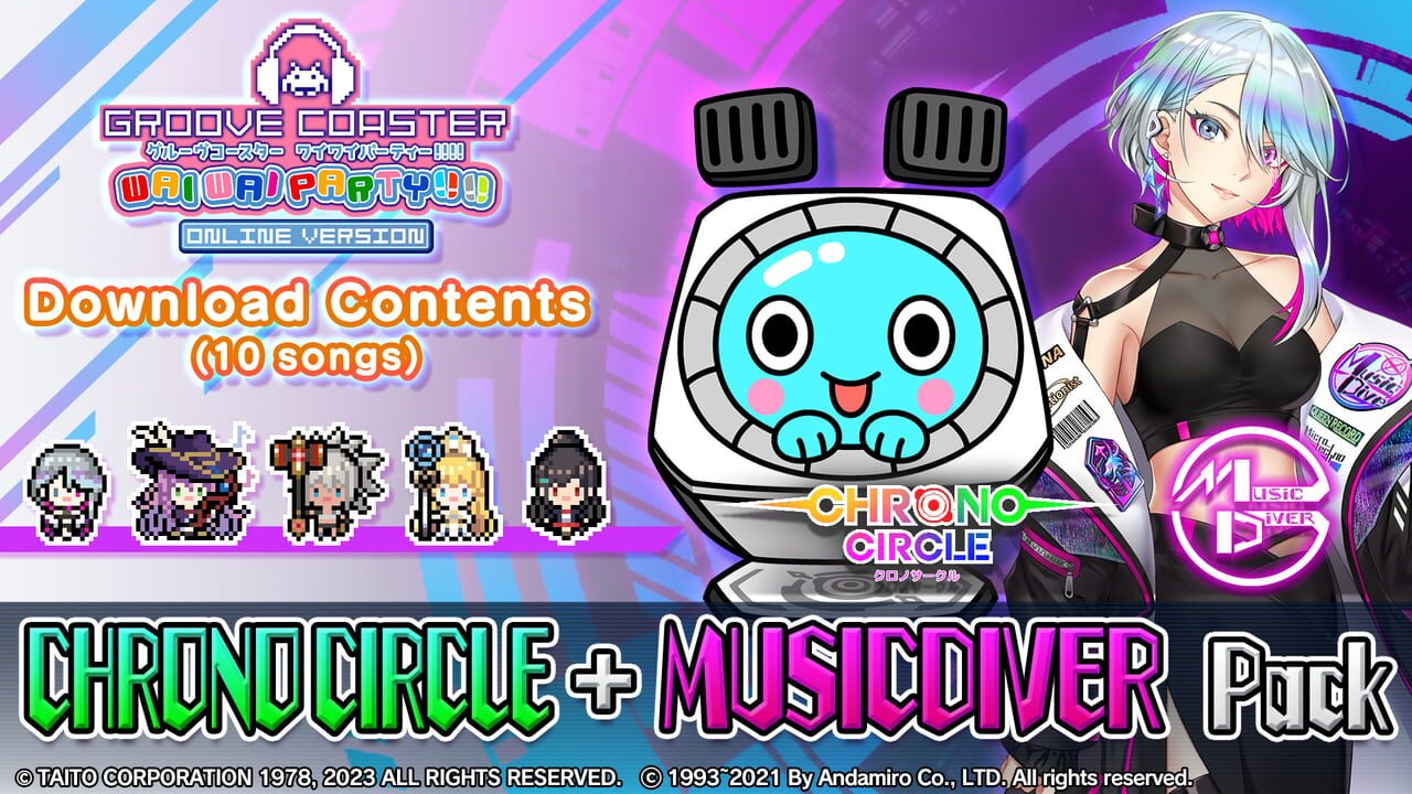 Groove Coaster: Wai Wai Party!!!! - Chrono Circle + Music Diver Pack Image