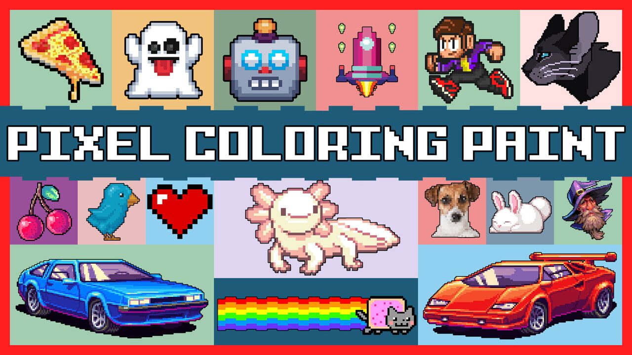 Pixel Coloring Paint Image