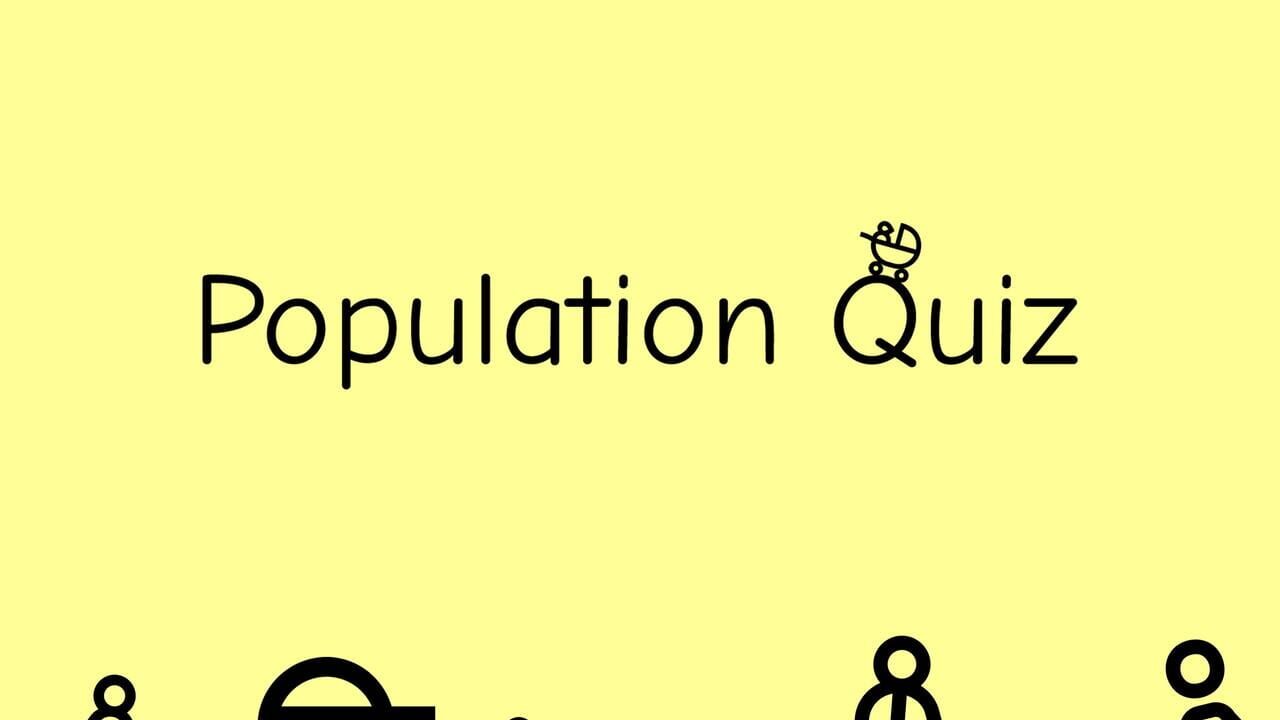 Population Quiz Image