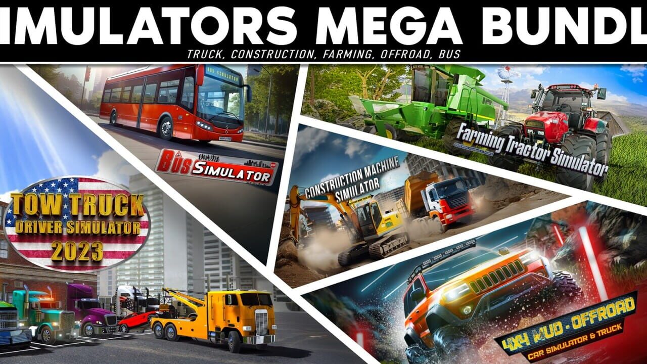 Simulators Mega Bundle: Truck, Construction, Farming, Offroad, Bus Image