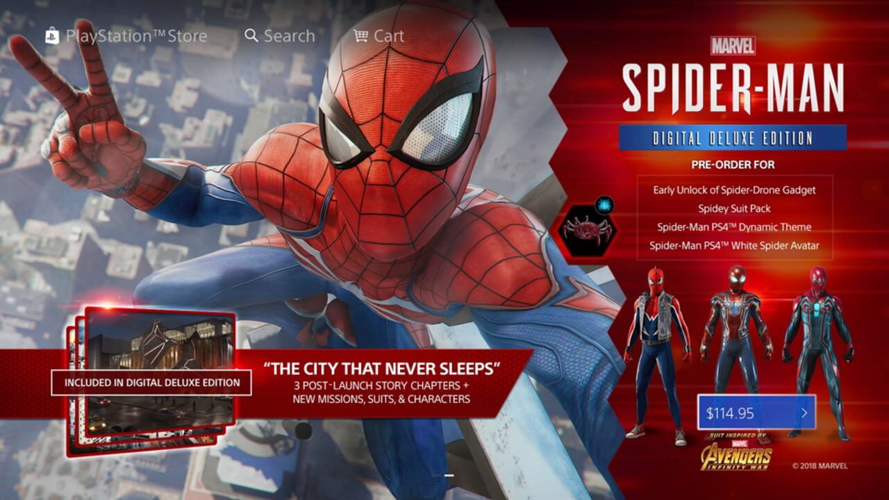 Marvel's Spider-Man Digital Deluxe Edition media