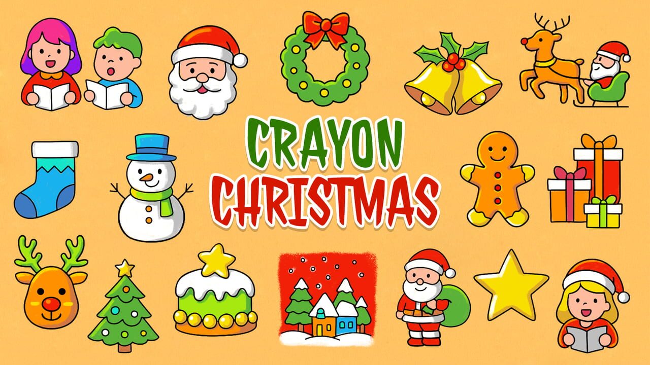 Crayon Christmas Image