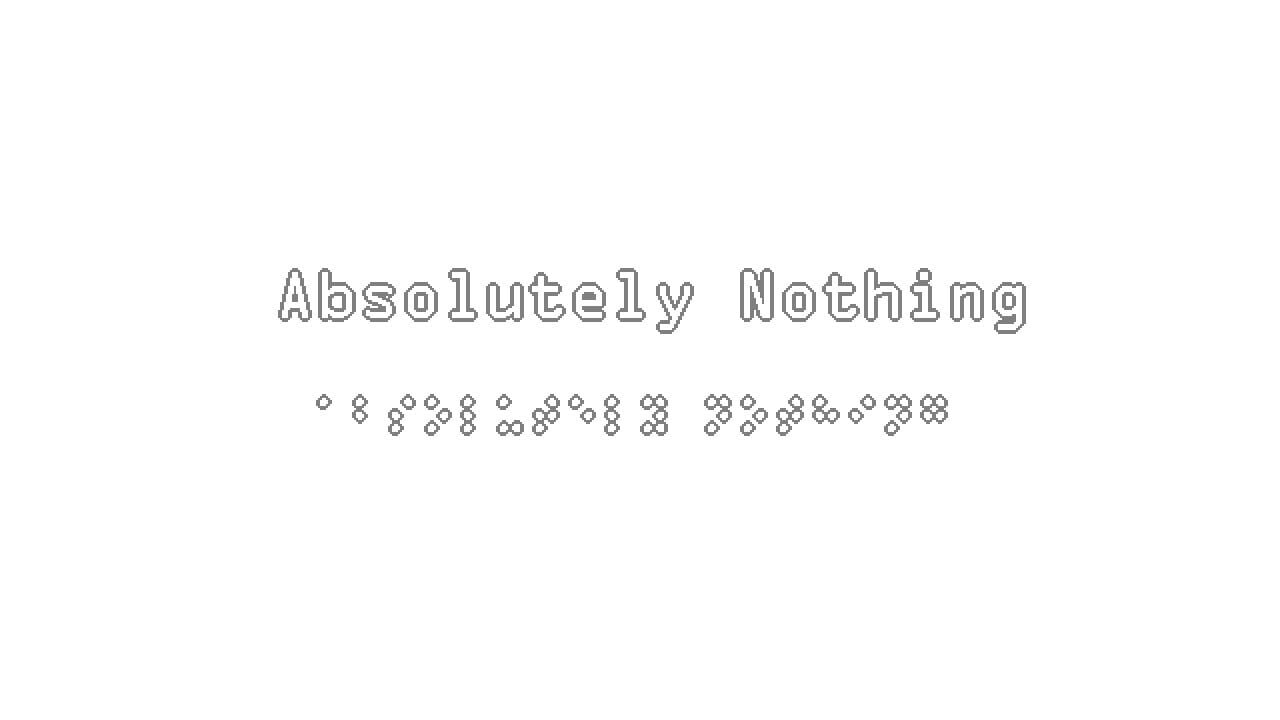 Absolutely Nothing Image