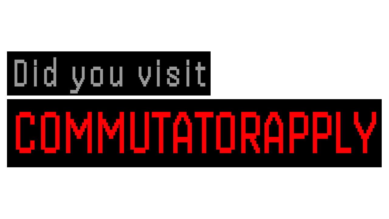 Did You Visit CommutatorApply Image