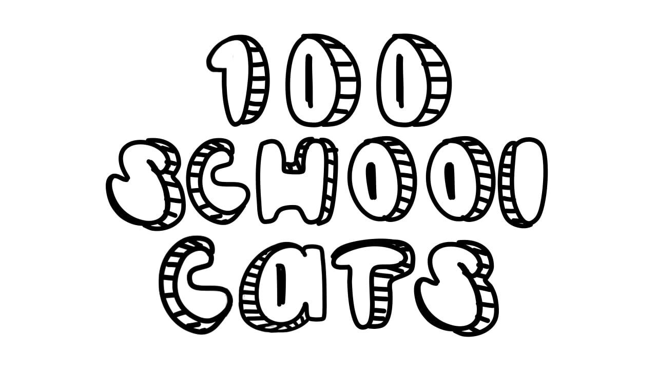 100 School Cats key art