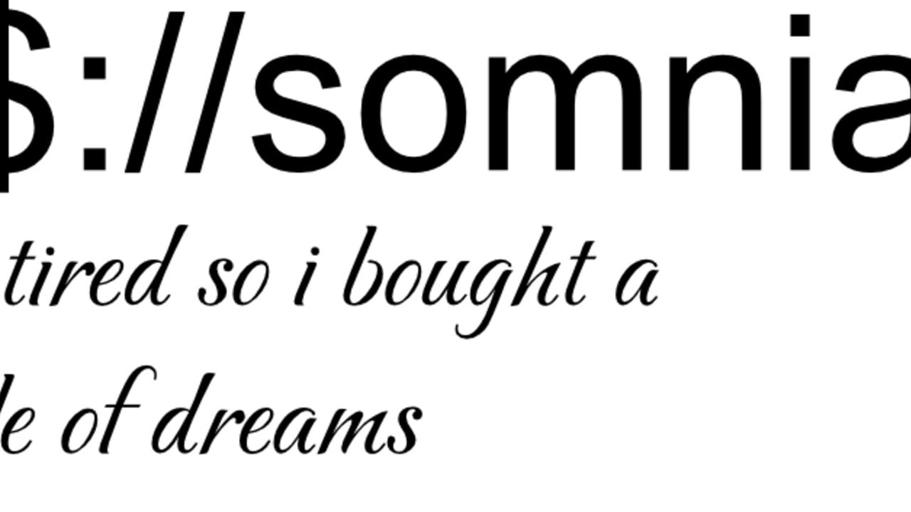 $$$://Somnialys, I Am Tired So I Bought a Couple Dreams cover art