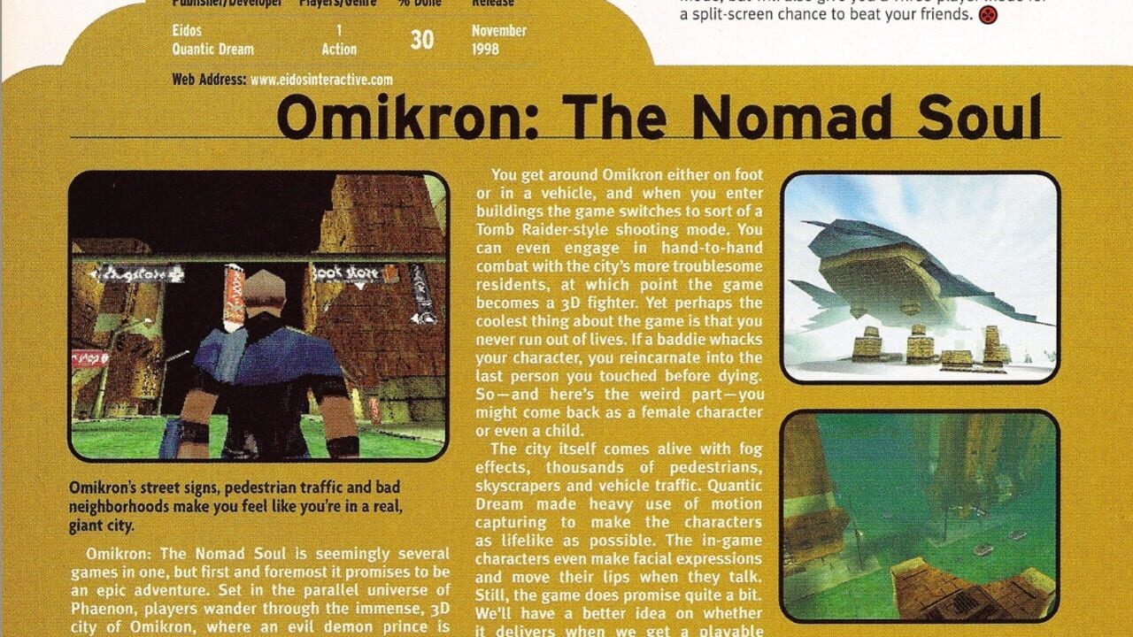 Omikron: The Nomad Soul Image
