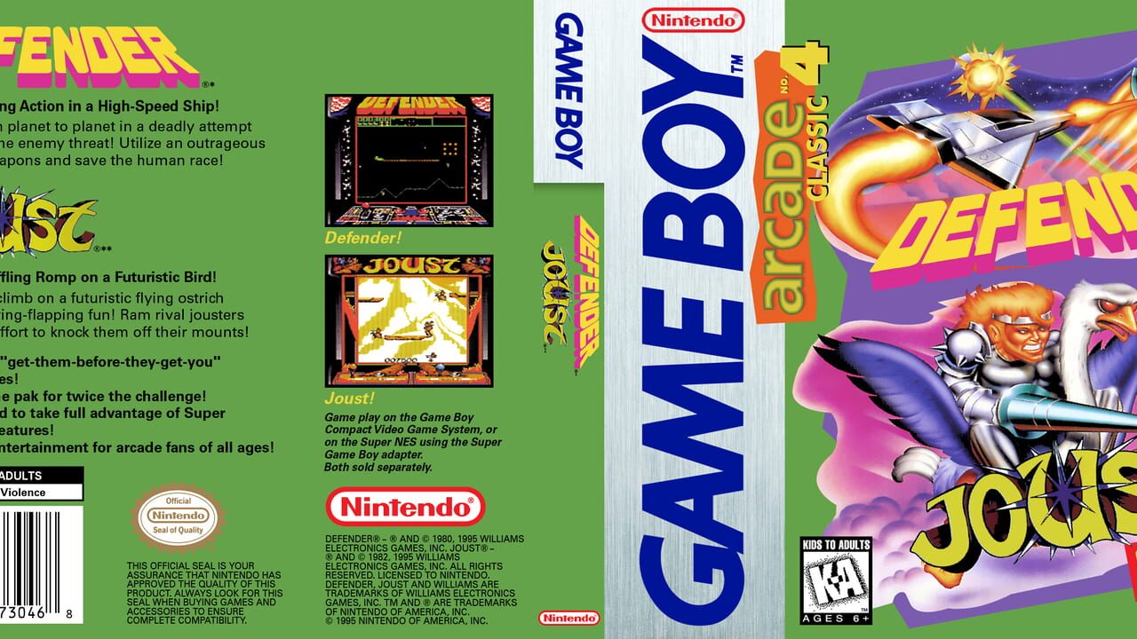 Arcade Classic No. 4: Defender / Joust Image
