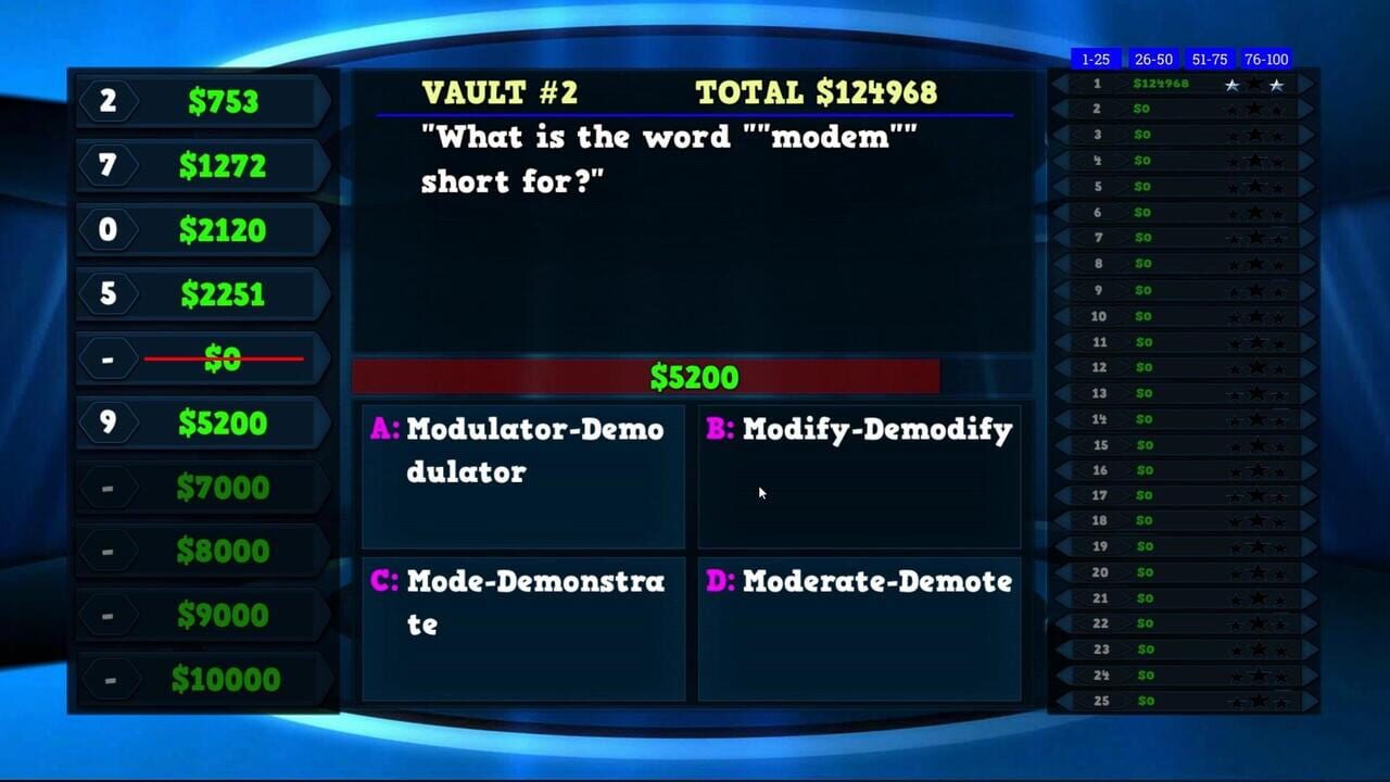 Trivia Vault: Technology Trivia Deluxe — Screenshot 1