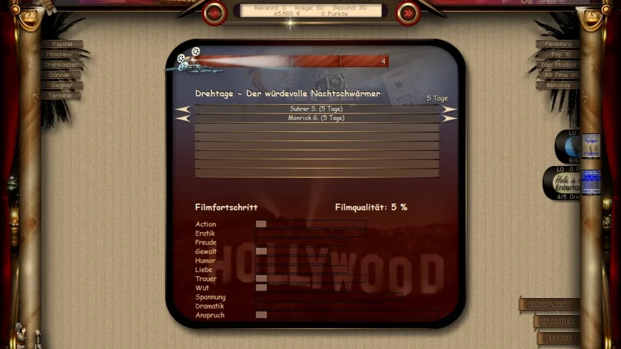 World of Cinema - Movie Tycoon screenshot 1