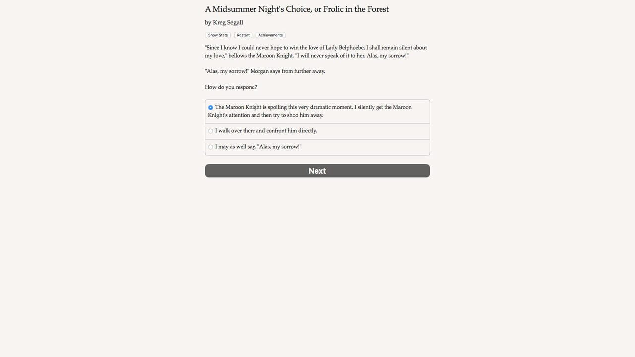 A Midsummer Night's Choice — Screenshot 3