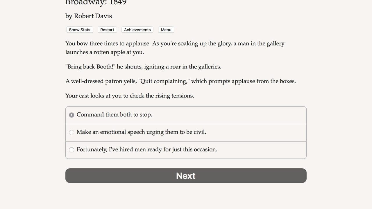 Broadway: 1849 — Screenshot 4