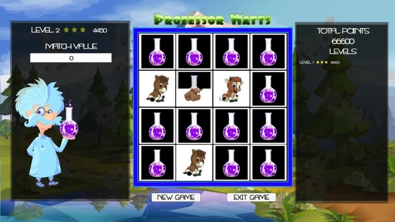 Professor Watts Memory Match: Cute Animals — Screenshot 3