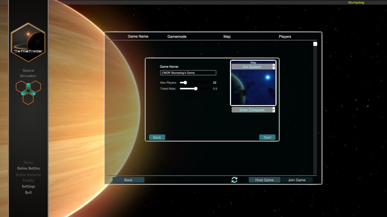 The Final Frontier: Space Simulator — Screenshot 3