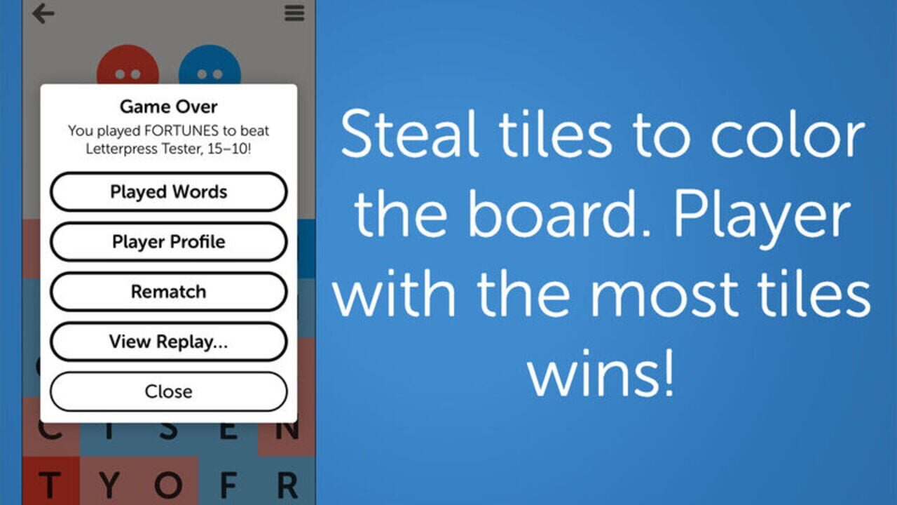 Letterpress: Word Game Screenshot 1