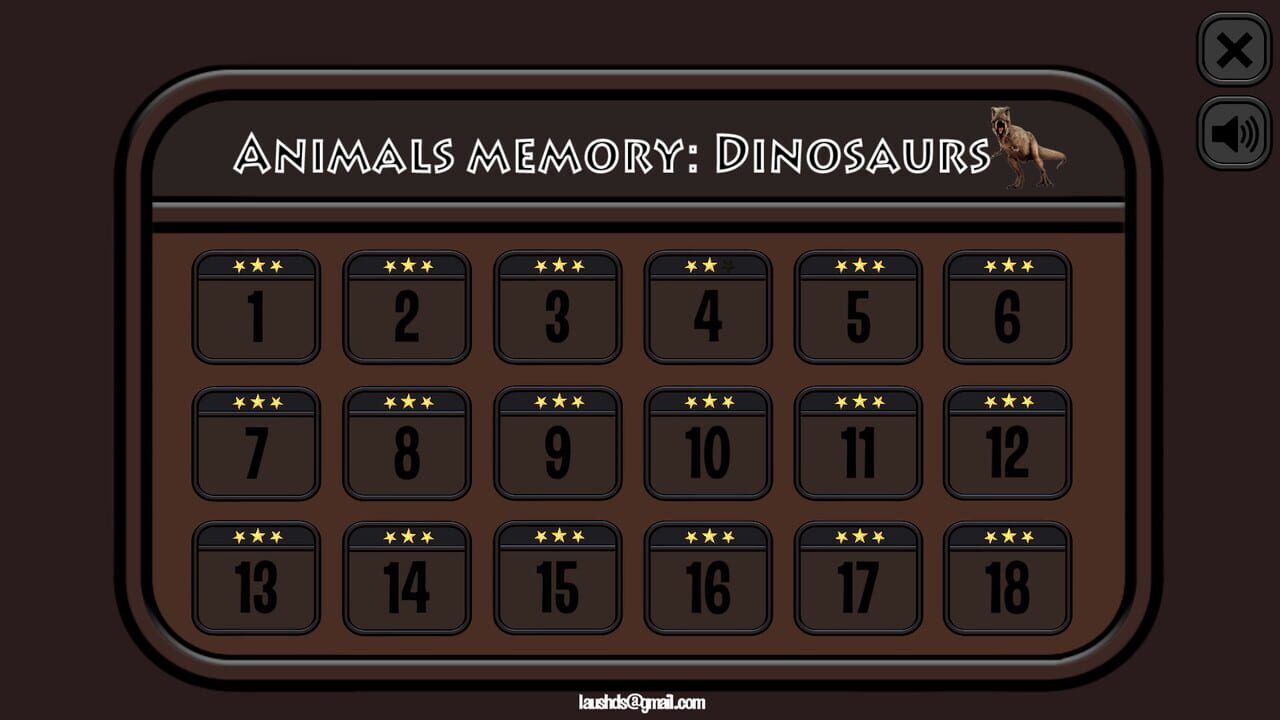 Animals Memory: Dinosaurs Screenshot 1