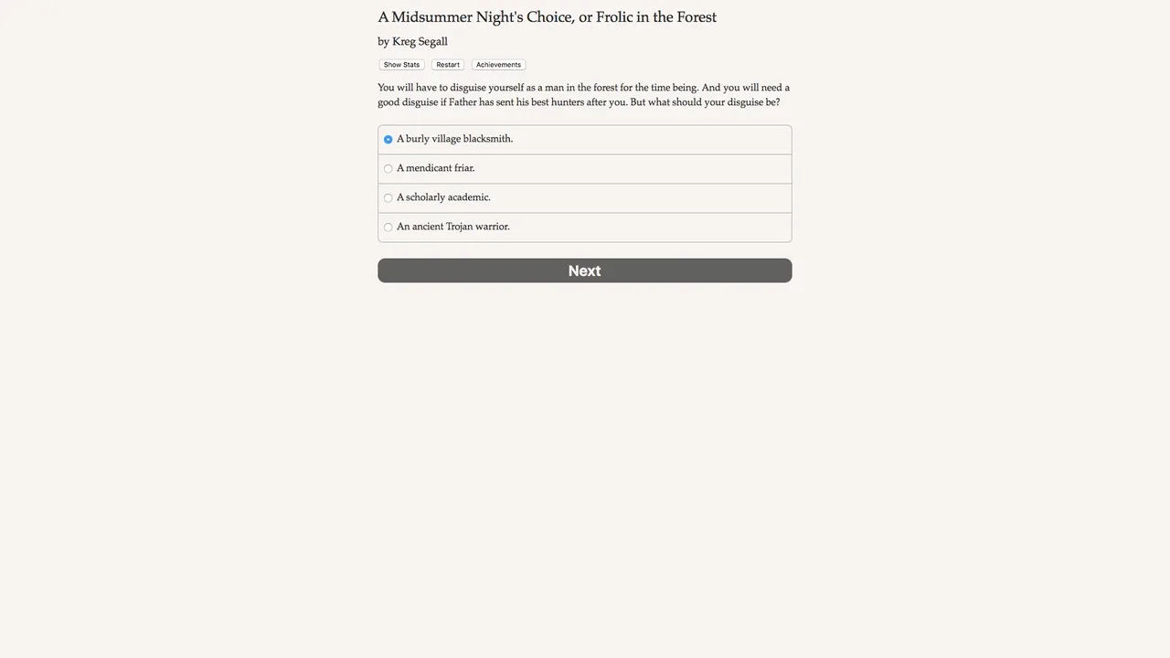 A Midsummer Night's Choice banner