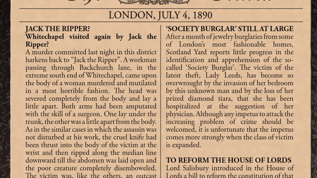 Sherlock Holmes Consulting Detective: The Case of the Mystified Murderess Image