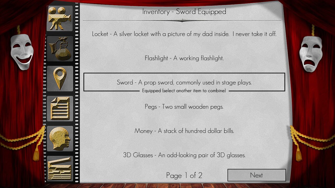 The Filmmaker - A Text Adventure — Screenshot 1
