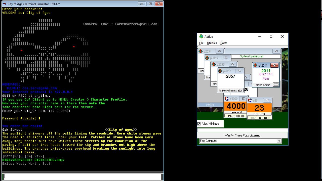 City of Ages: Picture Supportive Text MUD — Screenshot 3