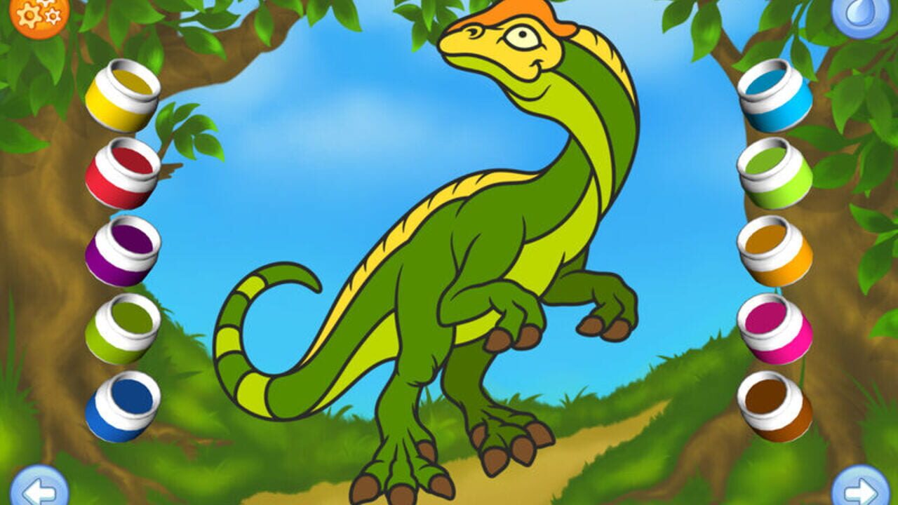 Dinosaurs - Connect the Dots and Add Colors — Screenshot 3