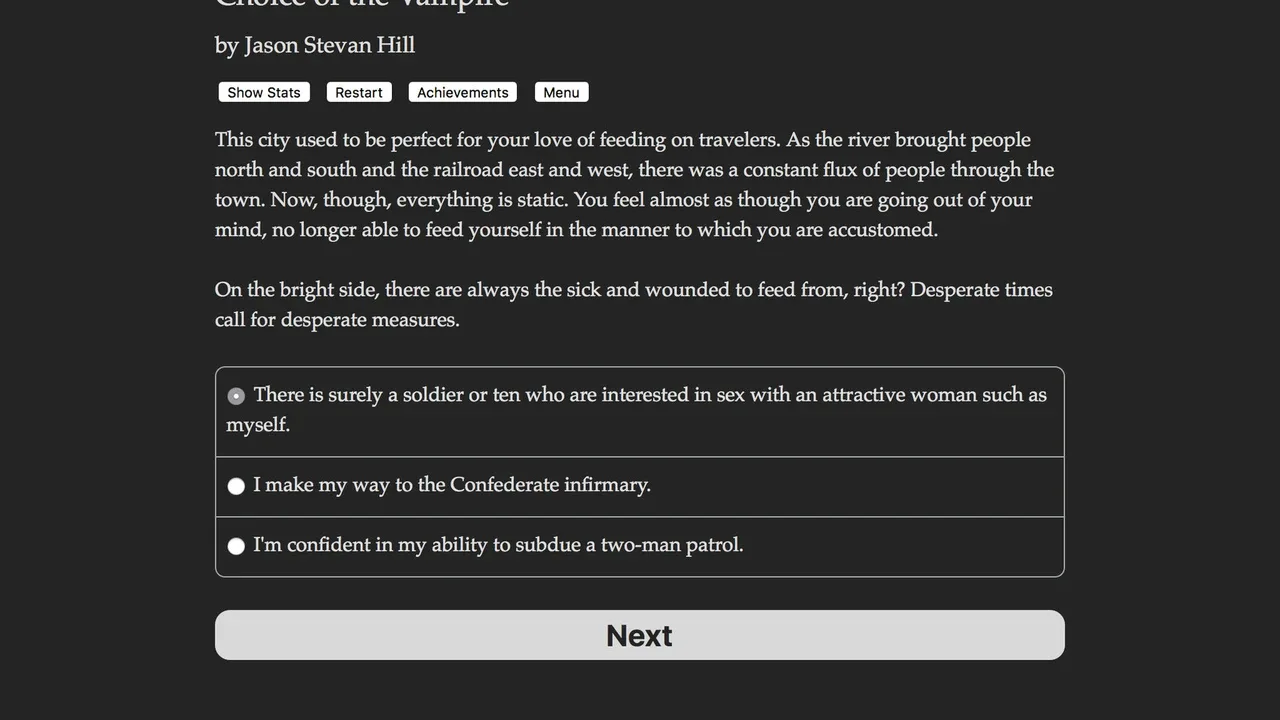 Choice of the Vampire screenshot 2
