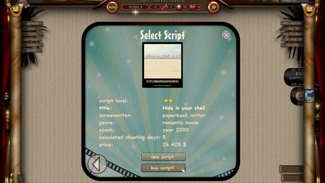 World of Cinema - Movie Tycoon Image